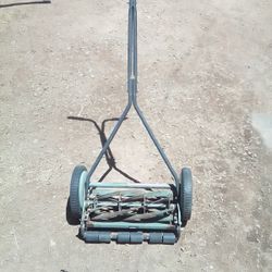 Vintage Push Lawn Mower Greenhouse