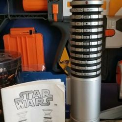 Star Wars Lucas Film 1997 Luke Skywalker Lightsaber TV Universal Remote Control 