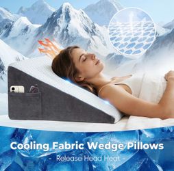 Cooling Wedge Pillow For Bed Sofa Floor Comfort Dogs Cats Legs