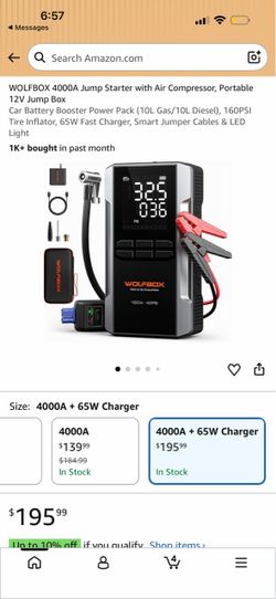 Car jump stater an air tire pump