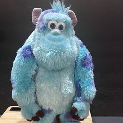 DISNEY SULLY FROM MONSTERS INC !!  14 INCH ADORABLE FLUFFY PLUSH - LIKE NEW