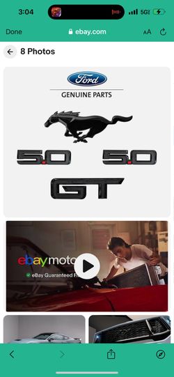 2024 Ford Mustang 5.0 Black Emblems Kit