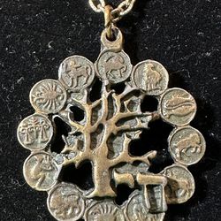 Tree Of Life Brass Necklace 