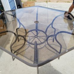 Patio Glass Table