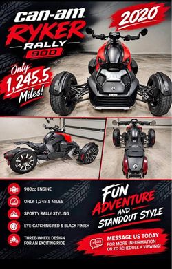 2020 Can Am Ryker Rally 900