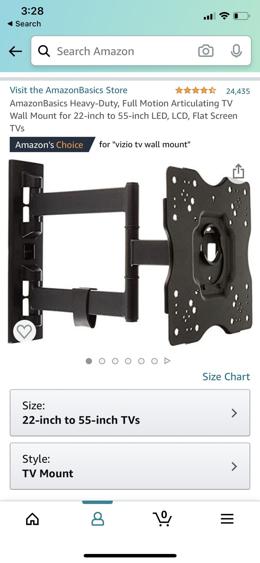 Full Motion TV Wall Mount (22-55 inch)