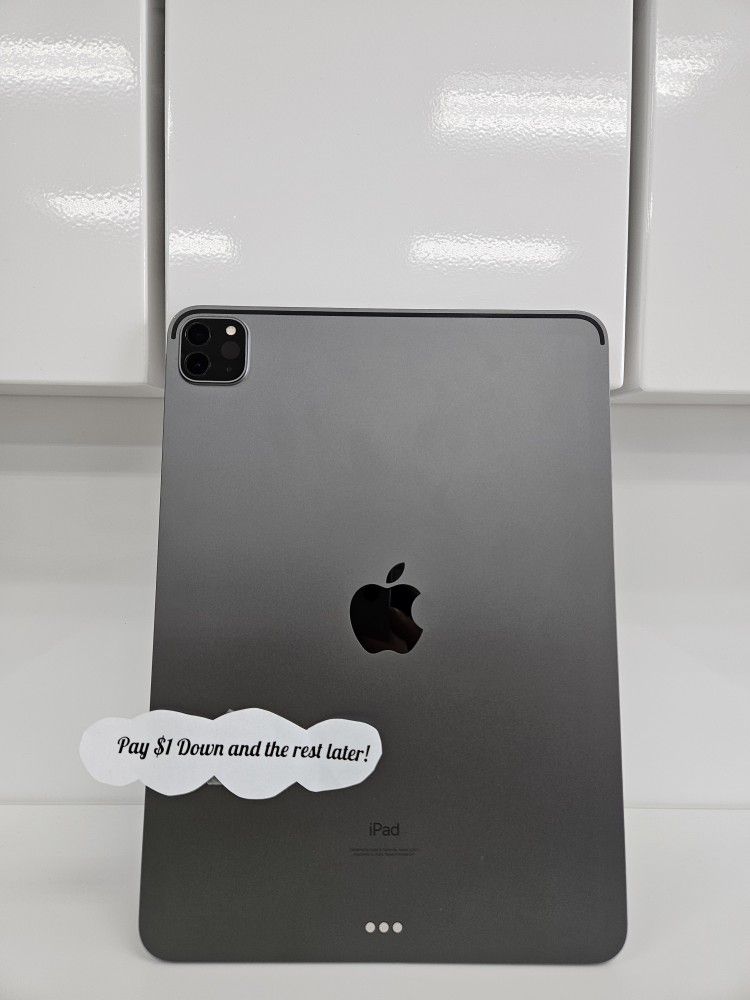 Apple IPad Pro 12.9 5th Gen Wifi And Cellular - $1 To Take it Home same Day and Pay the Rest later!