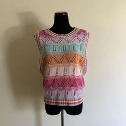 Colorblock Knitted Sweater Vest