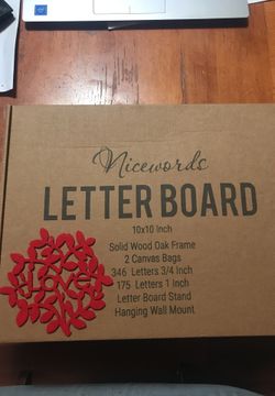 Letter board by nnnFamily