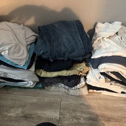 Men’s clothing shirts shorts jeans large