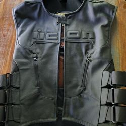 Icon Leather Motorcycle Vest
