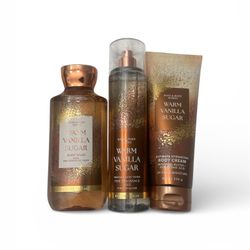 Bath & Body Works Warm Vanilla Sugar Body Care Set