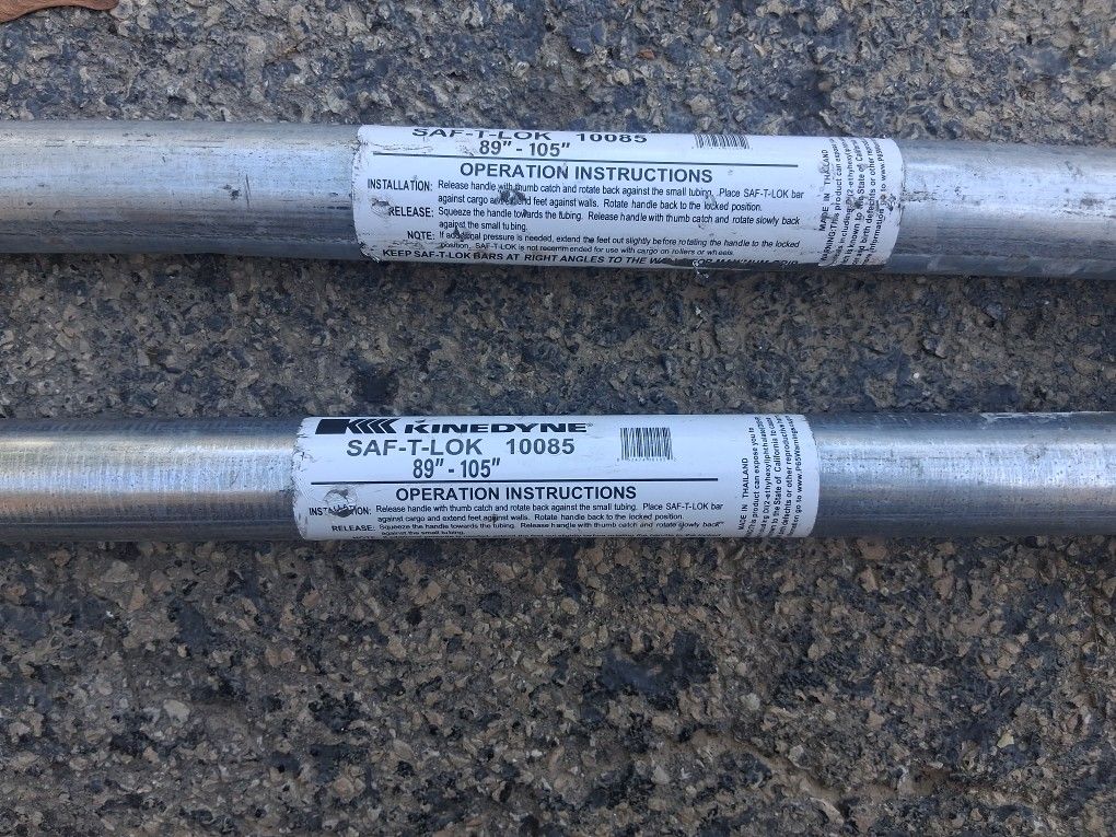 2 KINEDYNE  LOAD LOCKS ADJUSTABLE FROM 89"-105"new  $50. 00 For The Pair 