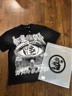Brand new black and white hell star tee