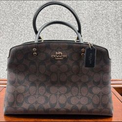 Coach New York Signature Satchel Handbag