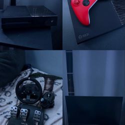 Gaming Setup, Logitech G29 Monitor, Xbox One