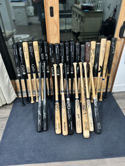 Yankees Autographed Baseball Bats