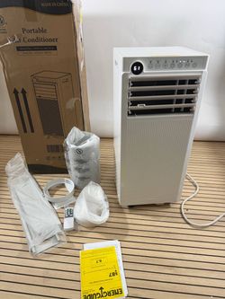 Electactic 8000 BTU Portable AC 4-in-1 Cooling Dehumidifier Fan