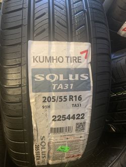 All 4 Brand New 205/55R16 Kumho Tires $199.99 Free Instalation