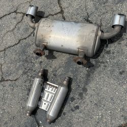 Infiniti Q60 Red Sport 400 Stock Muffler And Resonator