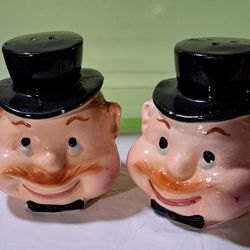 Salt And Pepper Shakers Heads, Japan