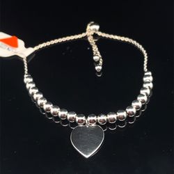 925 Silver Heart Bracelet 4.36g 163195/10