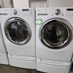 👌👌LG SET STEAM WASHER AND  GAS DRYER LIKE NEW 💢 