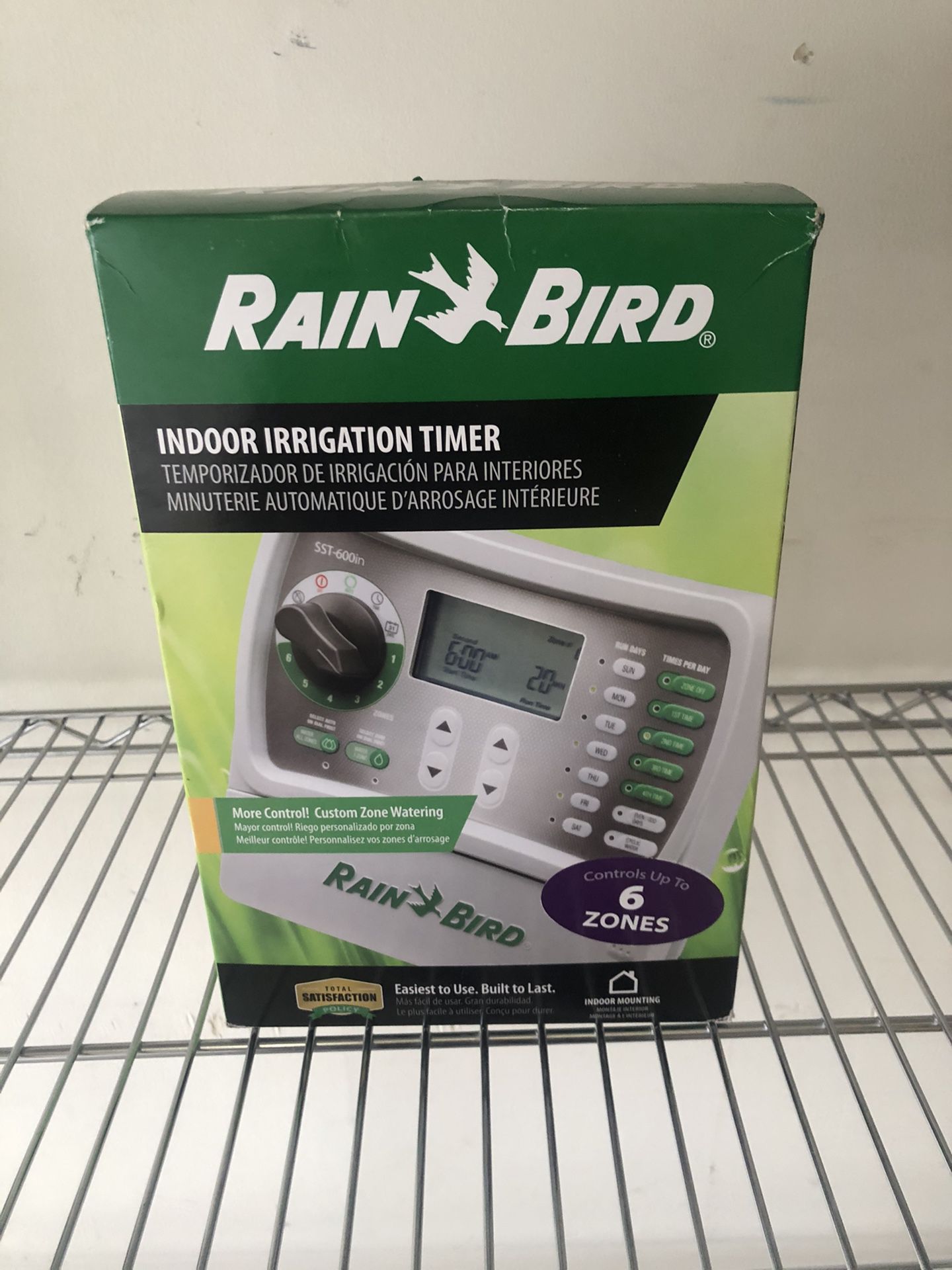 New Rain Bird SST-600IN 6 Zone irrigation Sprinkler Timer Controller