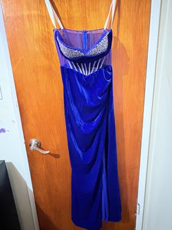 Blue Velvet Gown 