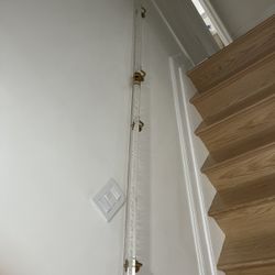 Hand Rails for Indoor Stairs Clear Acrylic Glass