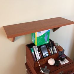 Shelf’s 24”/8” Medium Oak -newer used IKEA -new