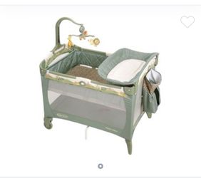 Graco Playpen, Diaper Holder , Hamper, Curtains, Lamp, Sheets , Bed Spread For Baby Crib Wall Hangings In Excellent Conditioning.