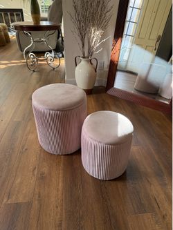 Pink Ottoman Set