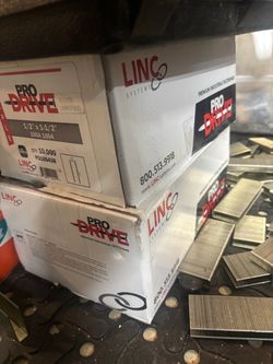2 Boxes LINC Pro Drive 16GA 1/2” x 1-1/2” Staples – 20,000 Total