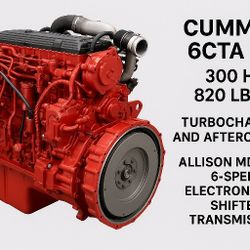 RV Cummins Diesel engine with Allison Transmission