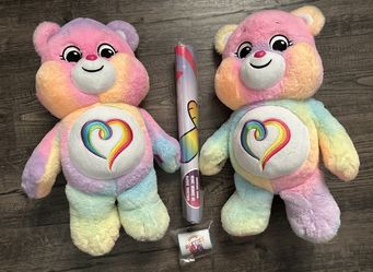 2 Care Bears Togetherness Bear best friends Plush