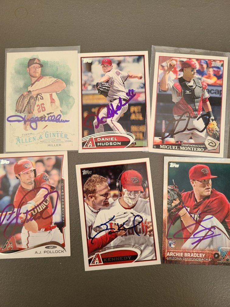 DBACKS autographs Card's