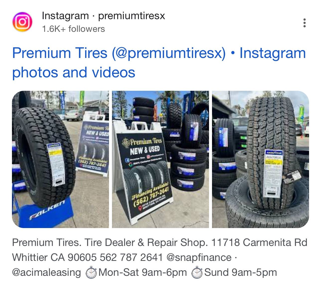 Set Of 4 Goodyear Eagle RS-A (TO) 235/55R18 100V 235/55r18 Goodyear Eagle Set of New Tires Set de Llantas Nuevas display picture 1