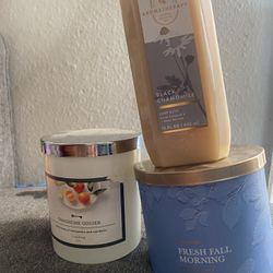 candles and luxe bath 