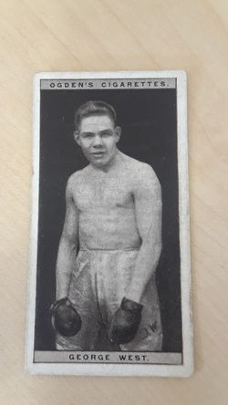 1928 Ogdens Boxing Card #49 GEORGE WEST
