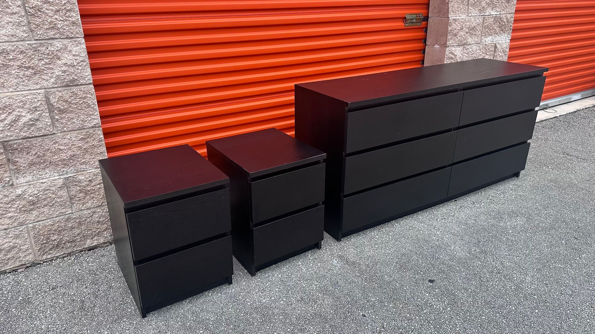 SET OF IKEA DRESSER AND 2 NIGHTSTANDS - delivery is negotiable