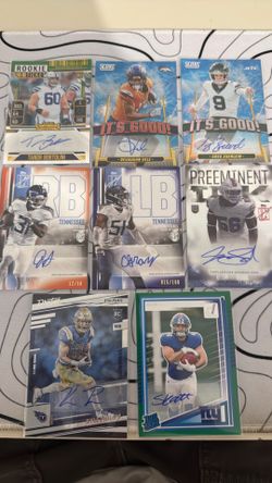 Perfect condition football cards. Make me an offer