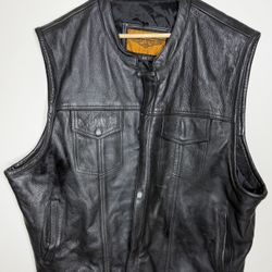 Dream Apparel Leather Motorcycle Vest 54