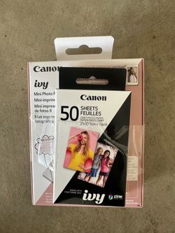 Canon IVY Mini Photo Printer with 50-Sheet Zink Paper