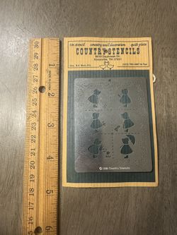 Country Stencils tin stencil - 1990 - NEW 