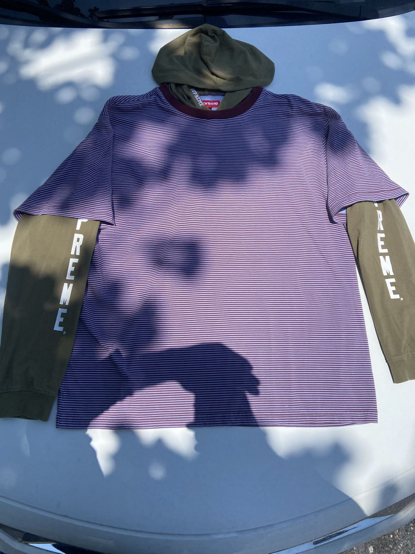 2022 Supreme Layered Hoodie “Olive”