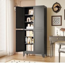 74.8” Tall Cabinet With 4 Doors. 