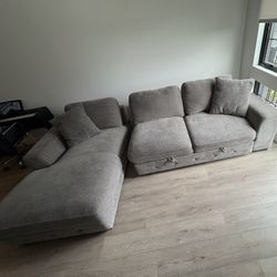 L-Type Sofa With Convertible Sofa Bed
