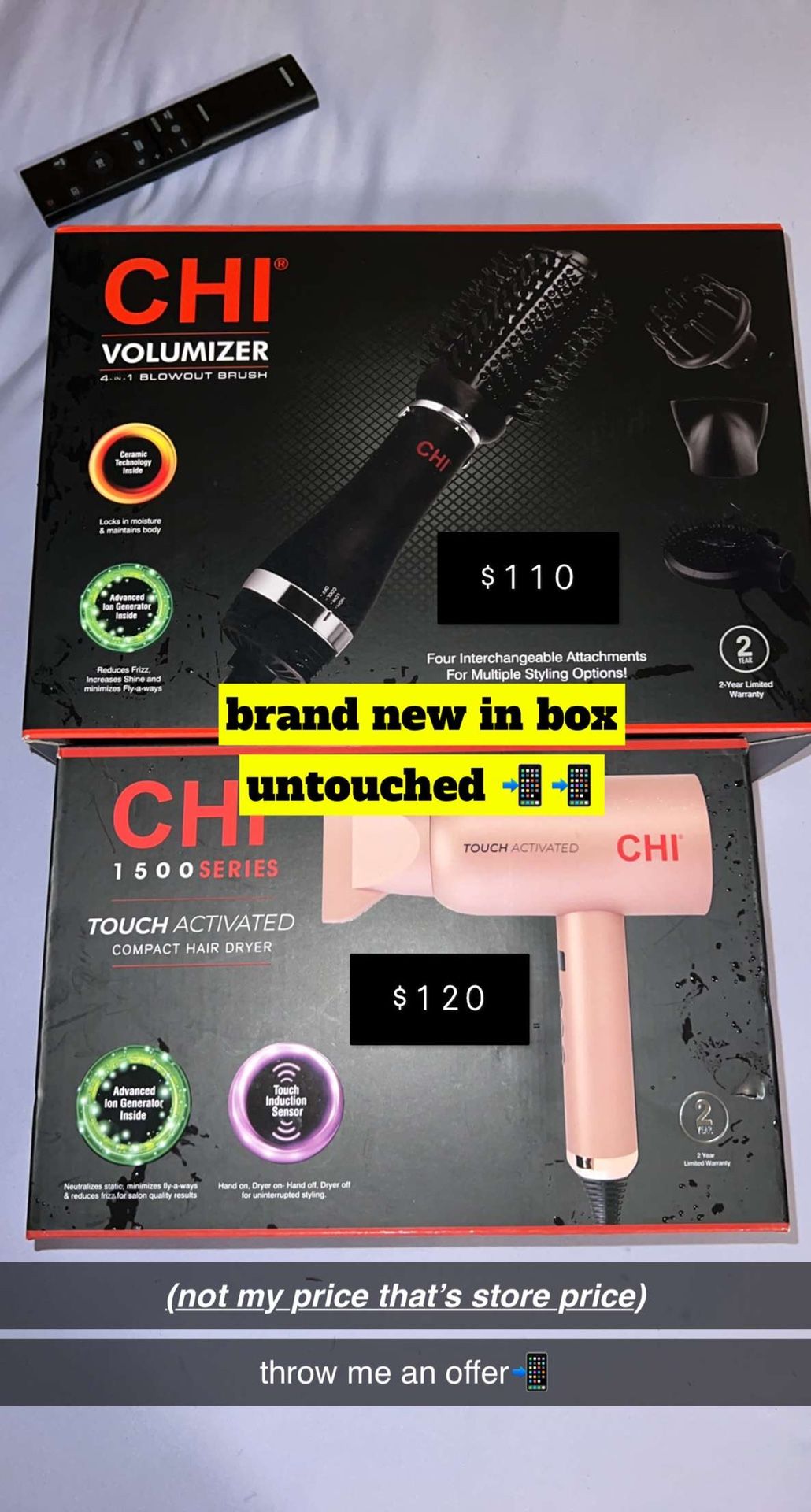 chi hair dryer and volumizer new