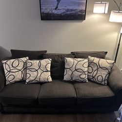 Dark Grey Corinthian Sofa